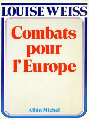 cover image of Combats pour l'Europe, 1919-1934